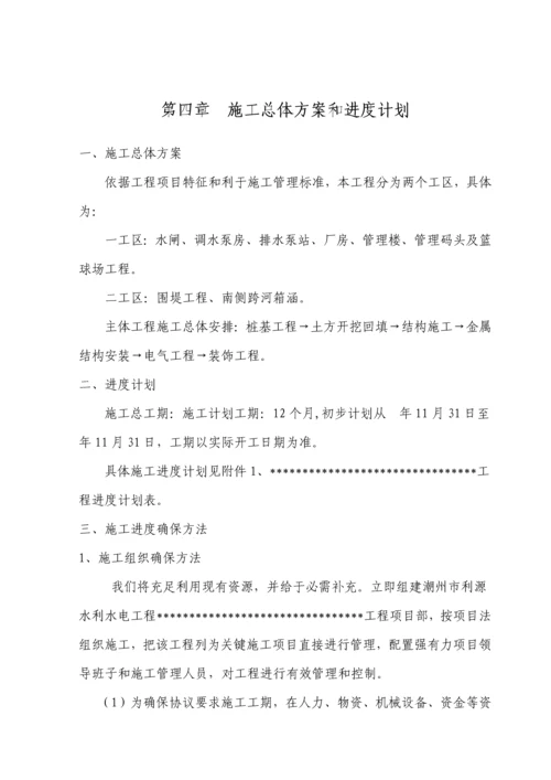 水利综合项目工程综合项目施工组织设计.docx