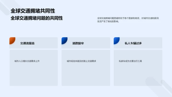全球交通拥堵问题与解决方案