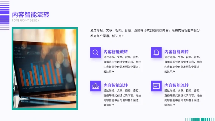 紫色商务市场趋势预测与战略规划报告PPT模板