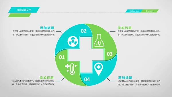 简约清爽医疗生物化学动态PPT