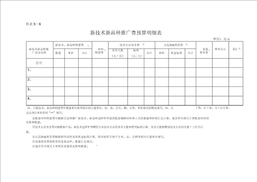 培训讲座费预算明细表