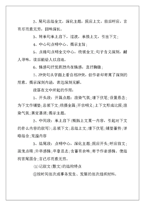 2022年高考的语文现代文表达方式的介绍