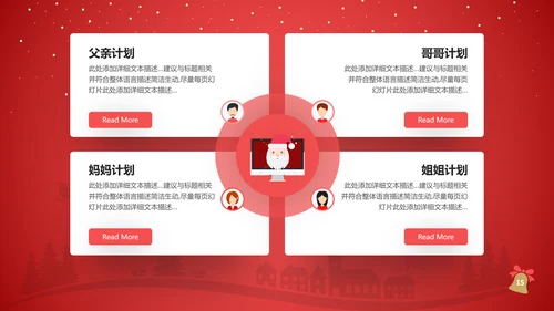 圣诞节快乐创意圣诞组织活动策划方案PPT模板
