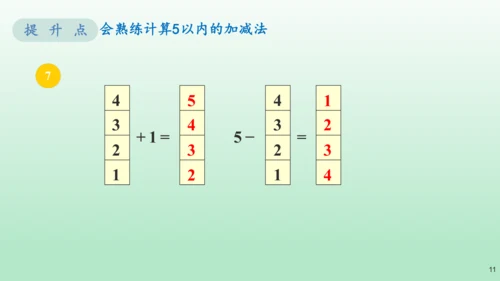 （教材习题剖析）《练习五》一年级数学上册+人教版课件(共13张PPT)