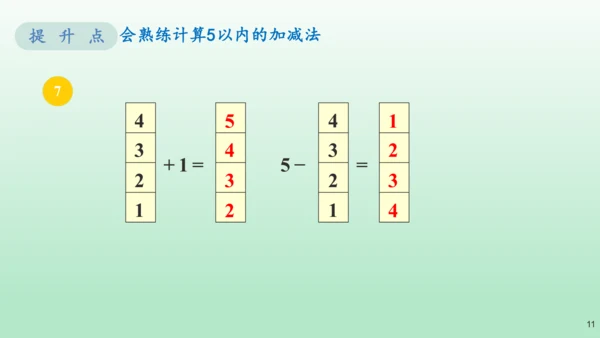 （教材习题剖析）《练习五》一年级数学上册+人教版课件(共13张PPT)