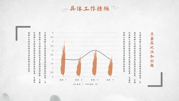 中国风工作总结汇报模板