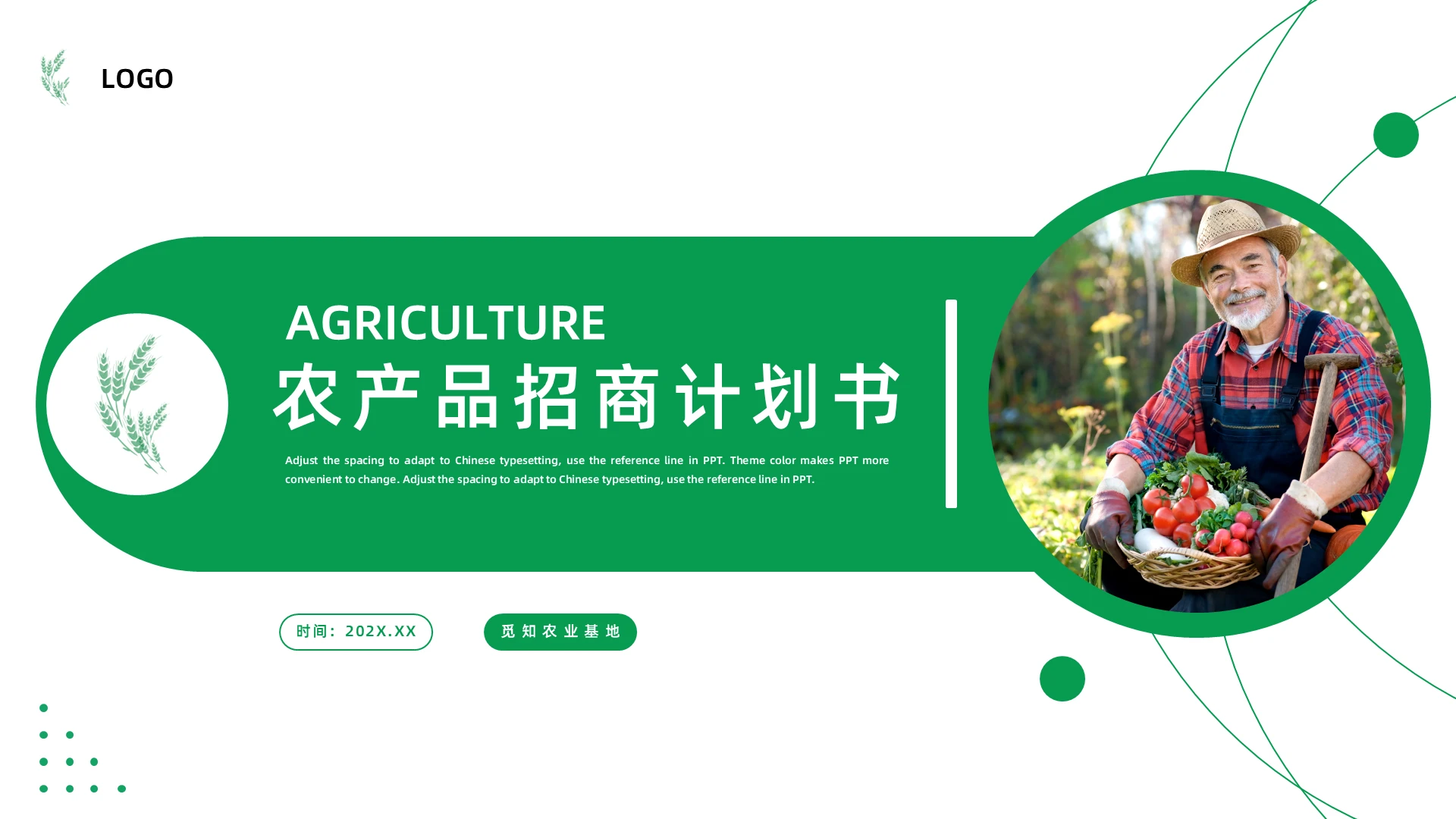 项目介绍绿色简约农产品招商计划书PPT模板宣传PPT动态PPT商业计划书