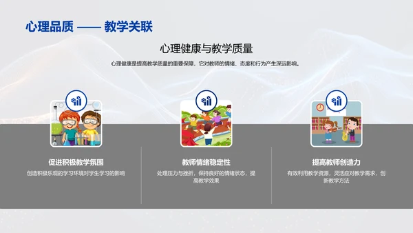 教师压力与教学报告PPT模板