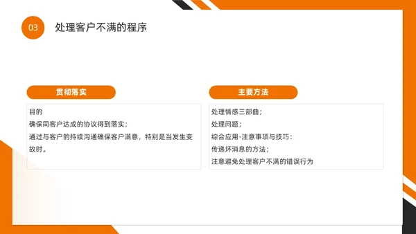 橙色简约风如何提高客户满意度PPT模版