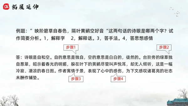 浅色水墨六年级语文上册PPT课件蜀相PPT模板宣传PPT动六年级语文上册课件