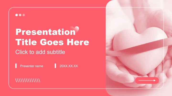 粉红色商务风心理委员竞选自我介绍PPT主题模板