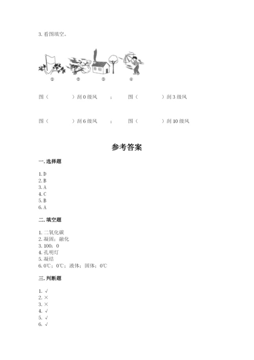 教科版小学三年级上册科学期末测试卷a4版.docx