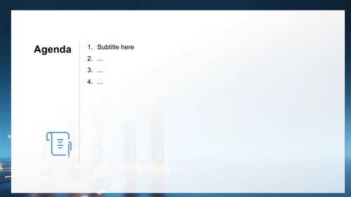 蓝色科技风教育实训项目总结PPT主题