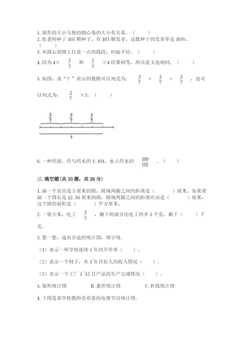 人教版六年级上册数学期末测试卷（完整版）word版.docx