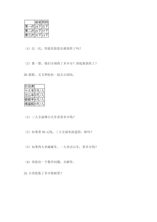 小学二年级数学应用题50道含答案（精练）.docx