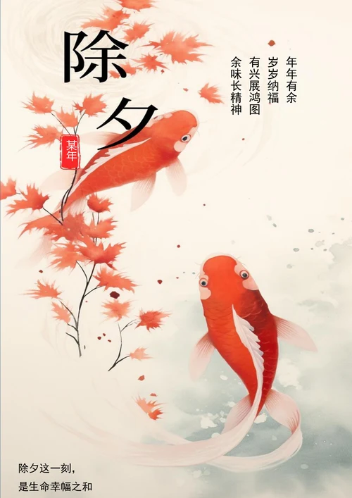 某年快乐新的开始春节海报