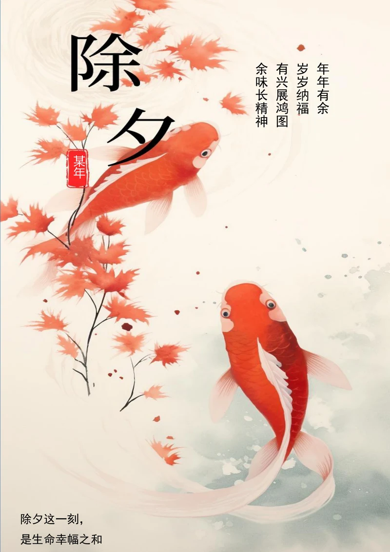 某年快乐新的开始春节海报