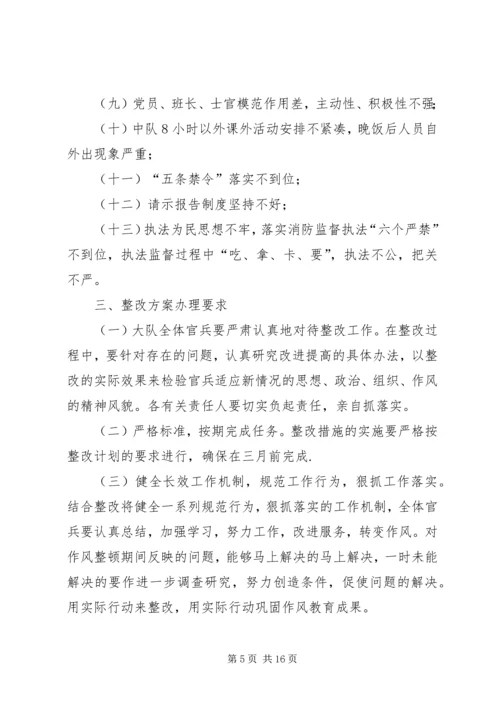 公安消防大队作风整顿整改措施.docx