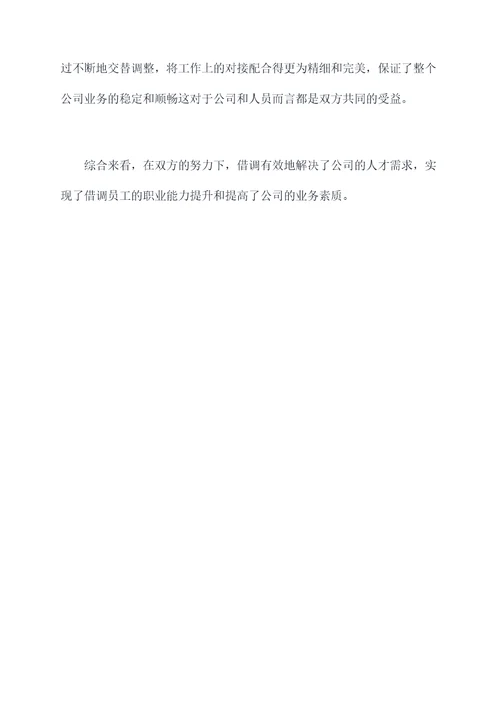借调半年度总结