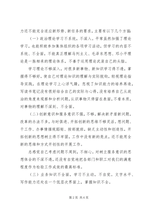 开展创先争优活动党性分析报告 (2).docx