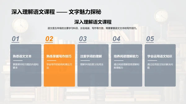 五年级学习总结