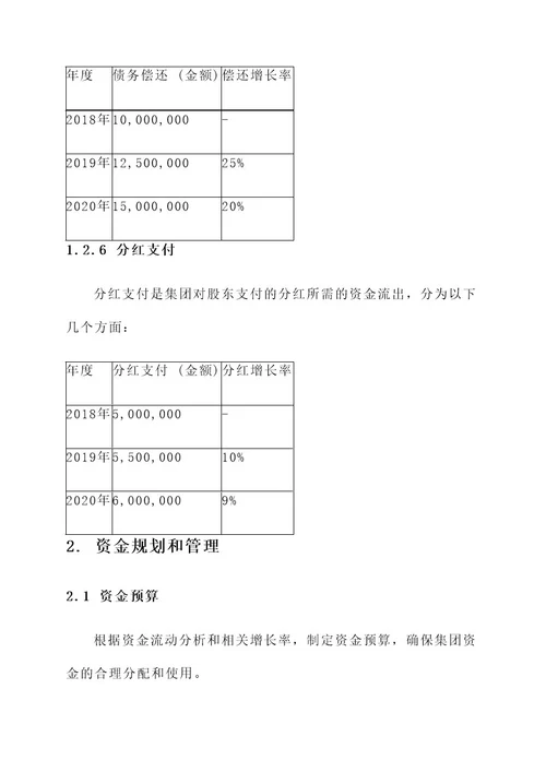 集团资金管理方案