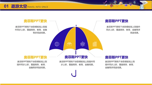 黄紫色插画风科学课程展示PPT套装