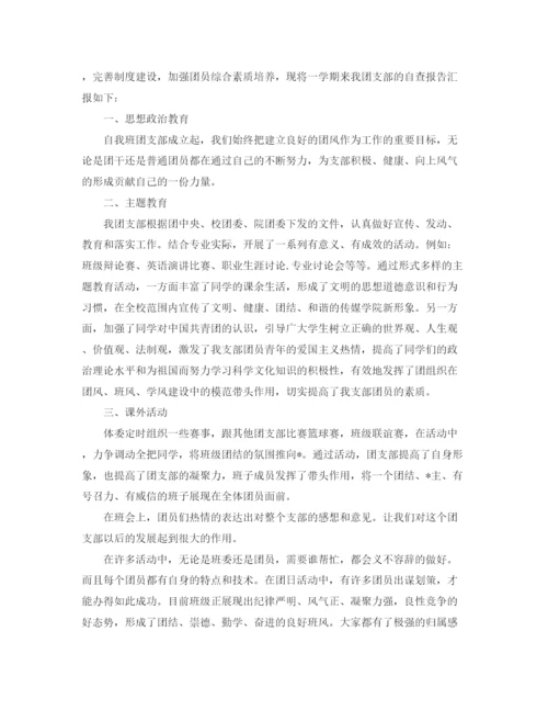 精编之团委自查报告范文精选4篇.docx