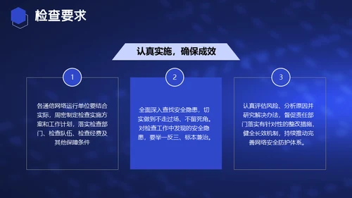 电信和互联网行业网络安全检查通用PPT模板