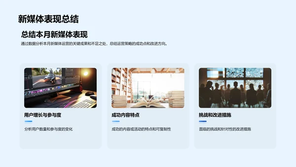 新媒体运营月报PPT模板