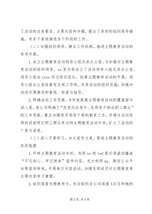 党支部某年主题教育活动总结.docx