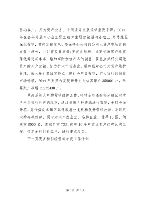 经营部年度工作计划.docx