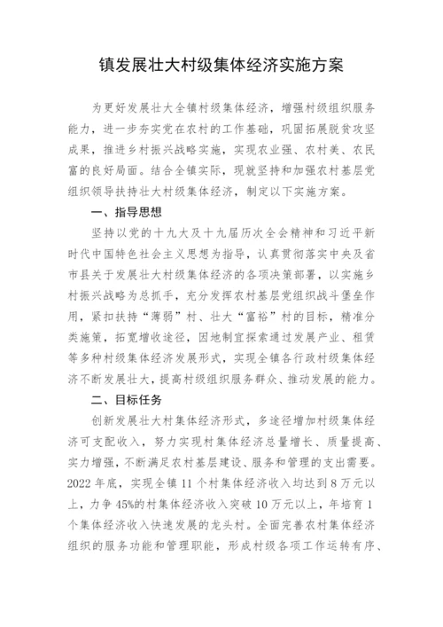 【实施方案】镇发展壮大村级集体经济实施方案.docx