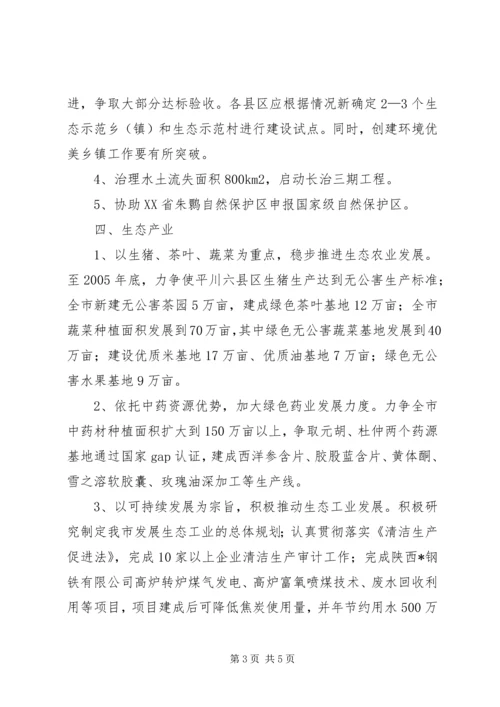 市生态示范建设工作计划.docx