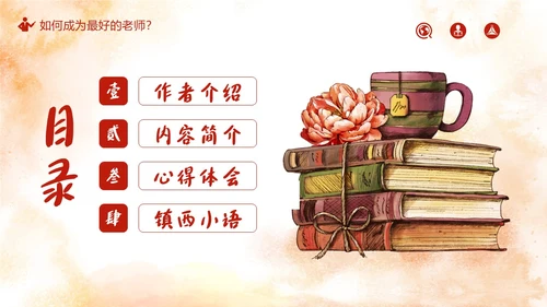 做最好的老师好书推荐阅读分享会PPT课件读书分享