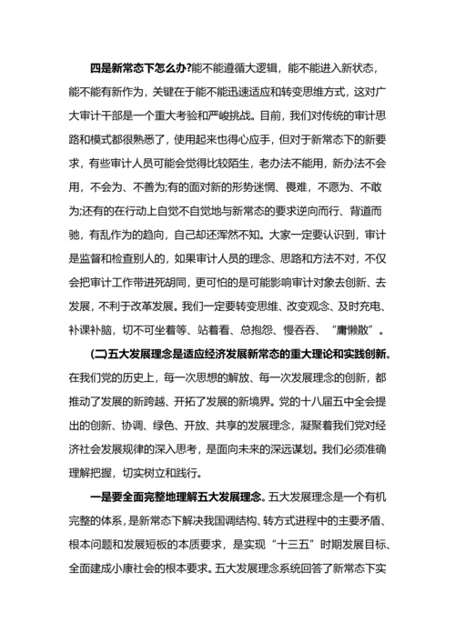 审计适应新常态践行新理念演讲稿.docx