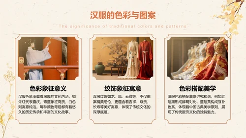 橙色复古风汉服社团招新文化介绍PPT模板