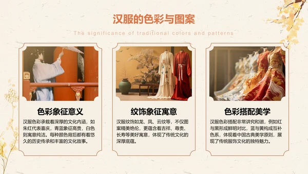 橙色复古风汉服社团招新文化介绍PPT模板