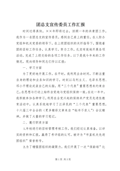 团总支宣传委员工作汇报 (2).docx