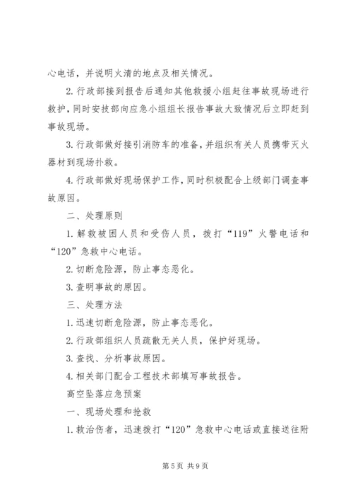 重大危险源应急预案处置方案 (3).docx