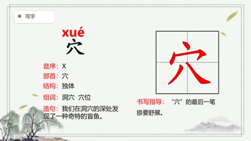 【2024秋季学期】语文四上 11.蟋蟀的住宅  生字识记课件
