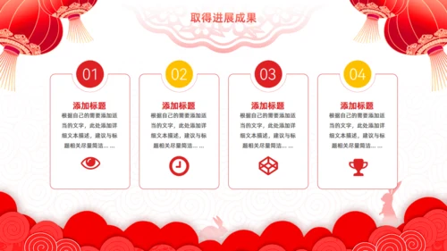 擂鼓春节风新年工作计划大鼓通用PPT模板