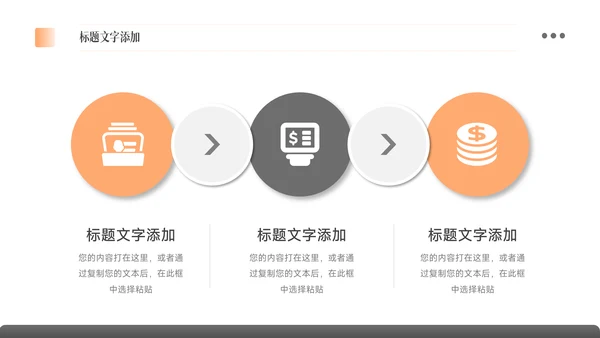 橙色简洁双色大气企业文化培训PPT模板