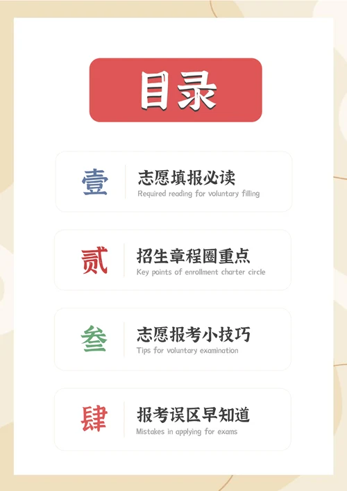 高考志愿填报指南模板