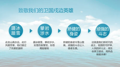 中国海军国防教育工作总结动态PPT模板