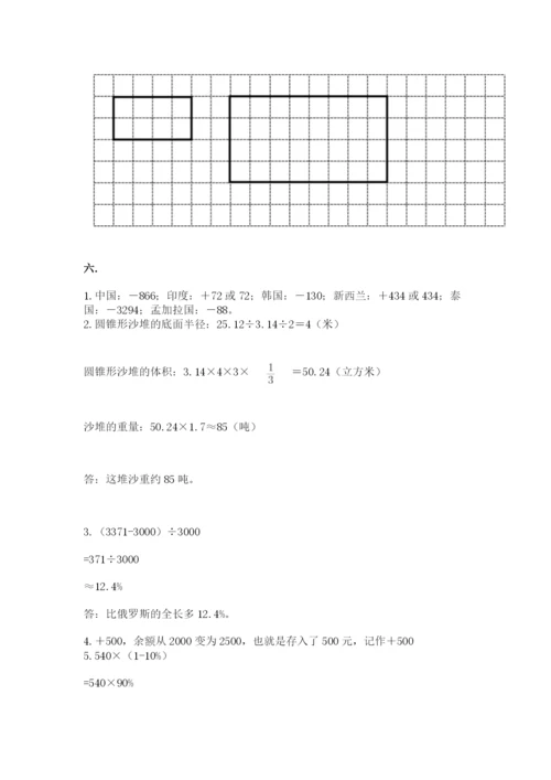 小学六年级数学毕业试题附完整答案【必刷】.docx