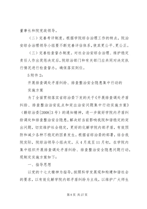 二00八年四月三十日主题词保卫工作综合治理维稳意见整治方案.docx