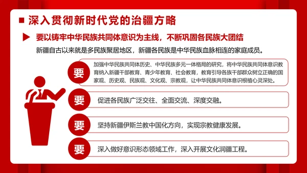 第三次中央新疆工作座谈会PPT模版