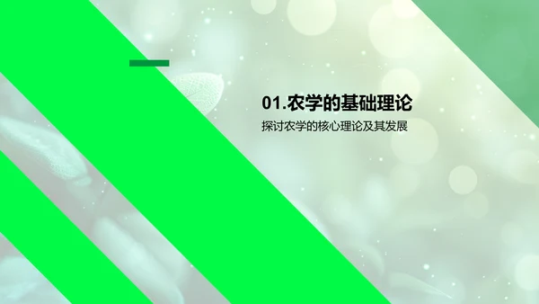 农学研究演变报告PPT模板