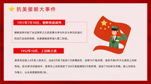 抗美援朝纪念日通用PPT模板